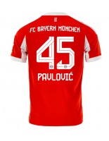 Moške Nogometnih dresov Bayern Munich Aleksandar Pavlovic #45 Domači 2025-26 Kratki rokavi